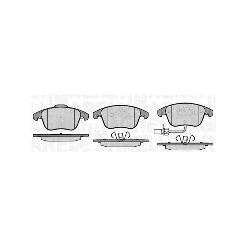 MAGNETI MARELLI 363916060139 Brzdové platničky Predné pre