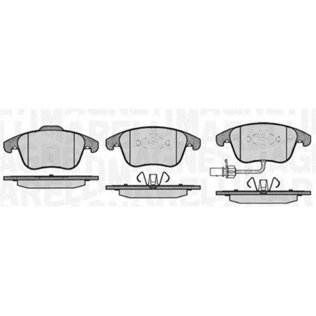 MAGNETI MARELLI 363916060139 Plaquettes de frein Avant pour