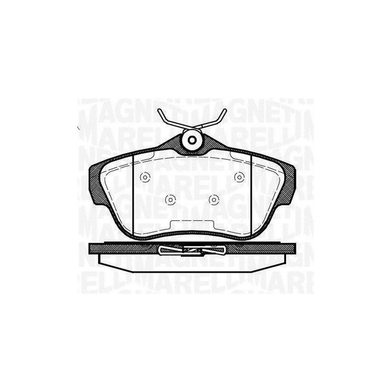 MAGNETI MARELLI 363916060194 Pastiglie freno Posteriore per