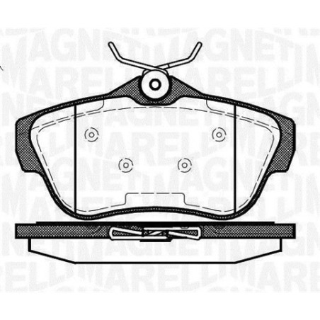 MAGNETI MARELLI 363916060194 Klocki hamulcowe Tył dla