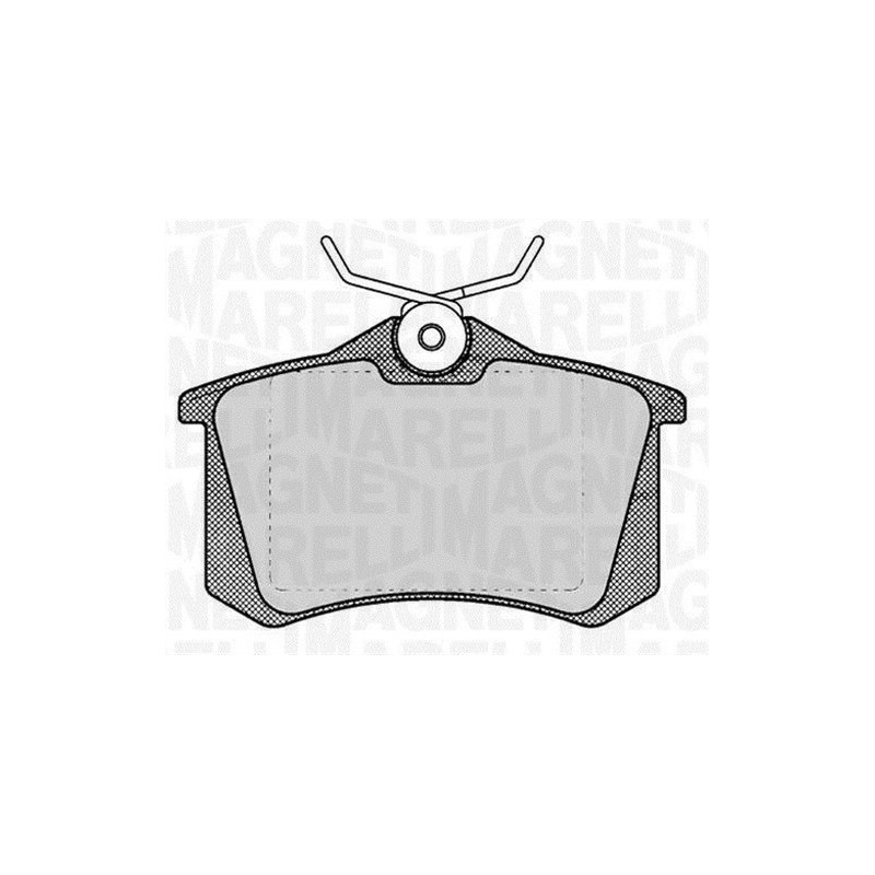 MAGNETI MARELLI 363916060131 Bremsbeläge Hinten für