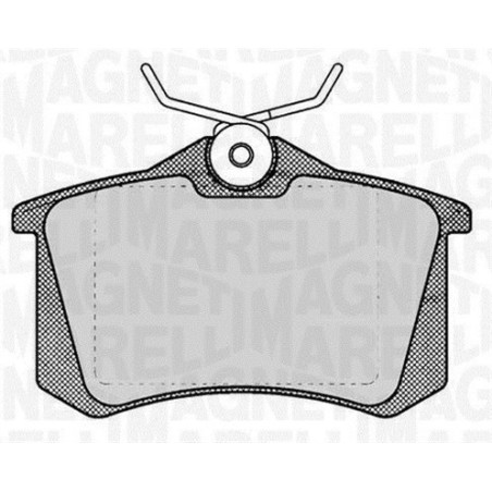 MAGNETI MARELLI 363916060131 Bremsbeläge Hinten für