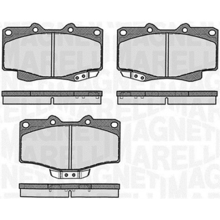 MAGNETI MARELLI 363916060401 Plaquettes de frein Avant pour