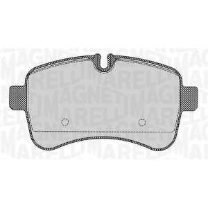 MAGNETI MARELLI 363916060284 Pastiglie freno Posteriore per