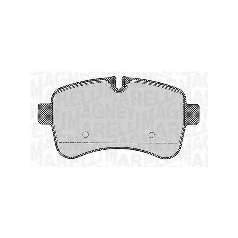 MAGNETI MARELLI 363916060284 Brzdové destičky Zadní pro