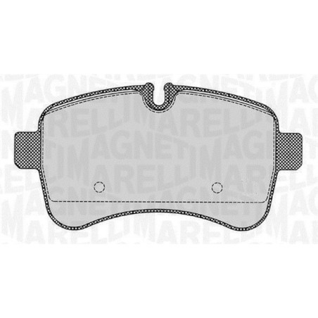 MAGNETI MARELLI 363916060284 Brzdové destičky Zadní pro