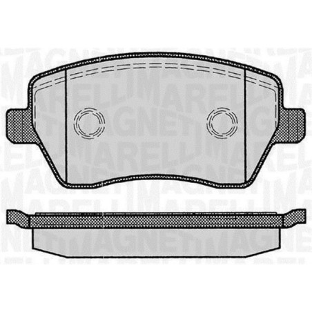 MAGNETI MARELLI 363916060347 Klocki hamulcowe Przód dla