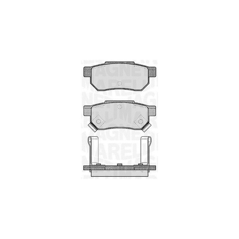 MAGNETI MARELLI 363916060457 Brzdové platničky Zadné pre