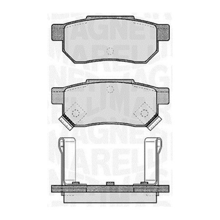 MAGNETI MARELLI 363916060457 Plaquettes de frein Arrière pour
