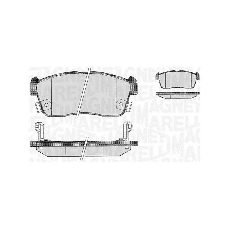 MAGNETI MARELLI 363916060471 Brzdové platničky Predné pre