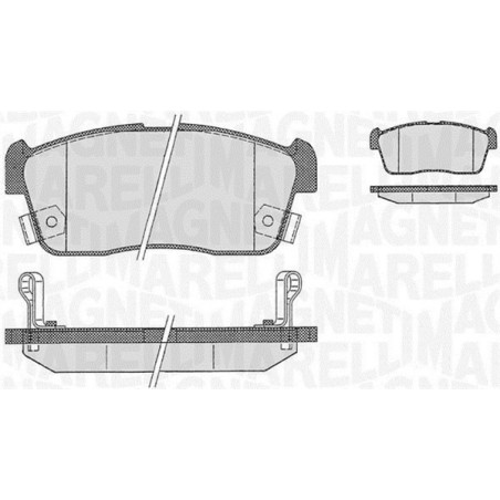 MAGNETI MARELLI 363916060471 Pastillas de freno Delantero para