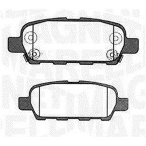 MAGNETI MARELLI 363916060473 Pastillas de freno Trasero para