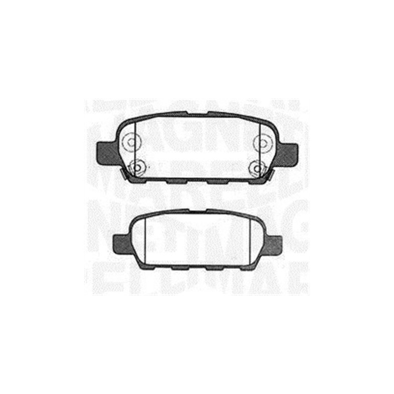 MAGNETI MARELLI 363916060473 Pastiglie freno Posteriore per