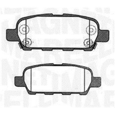 MAGNETI MARELLI 363916060473 Brake Pads Set Rear for