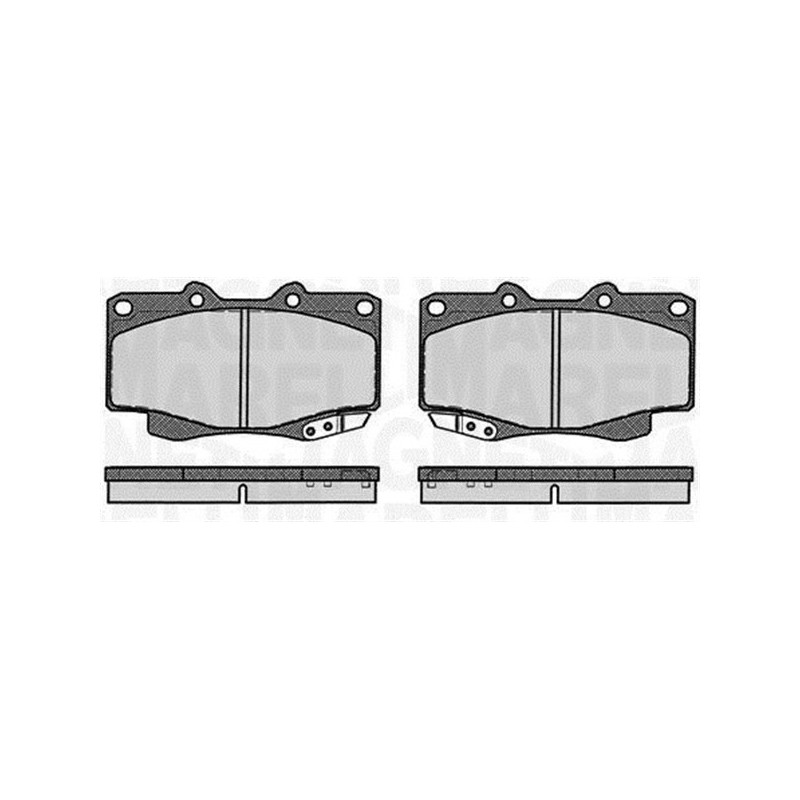 MAGNETI MARELLI 363916060495 Brzdové platničky Predné pre