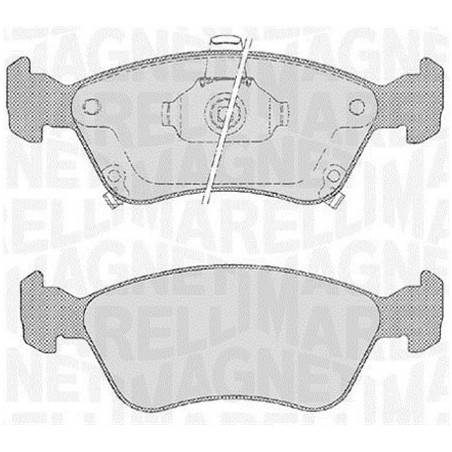 MAGNETI MARELLI 363916060532 Bremsbeläge Vorne für