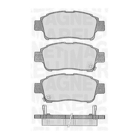 MAGNETI MARELLI 363916060533 Pastillas de freno Delantero para