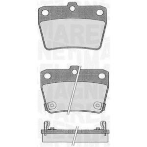MAGNETI MARELLI 363916060578 Plaquettes de frein Arrière pour