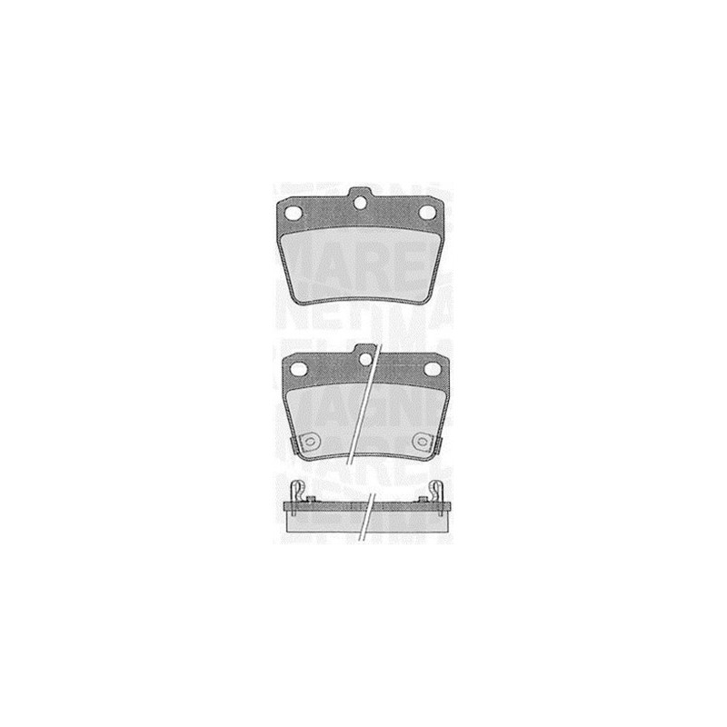 MAGNETI MARELLI 363916060578 Pastiglie freno Posteriore per