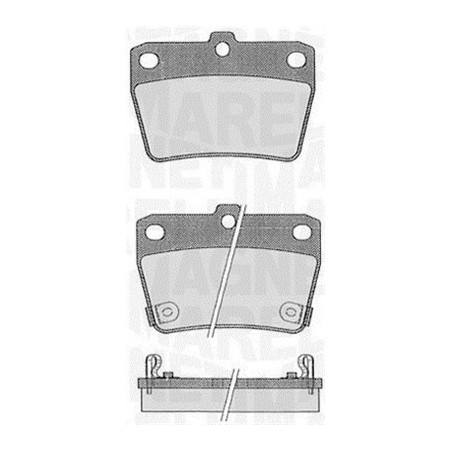 MAGNETI MARELLI 363916060578 Brzdové platničky Zadné pre