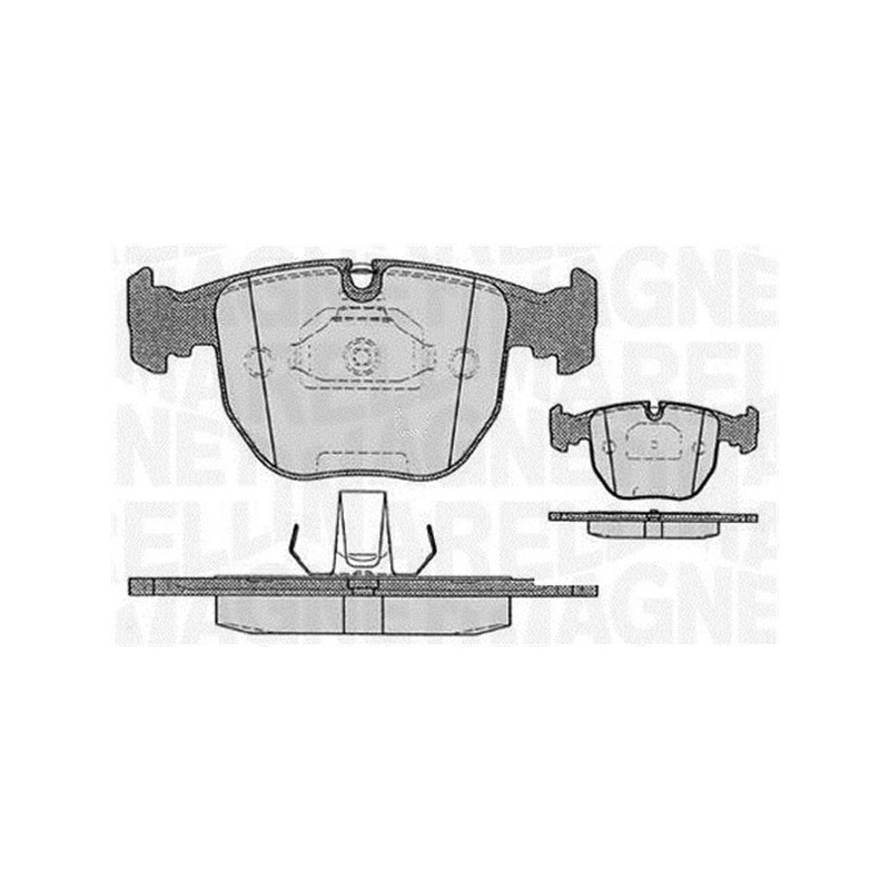 MAGNETI MARELLI 363916060579 Pastillas de freno Delantero para