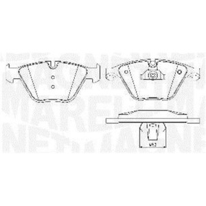 MAGNETI MARELLI 363916060582 Brake Pads Set Front for