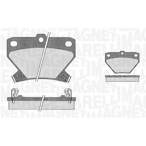 MAGNETI MARELLI 363916060593 Pastiglie freno Posteriore per