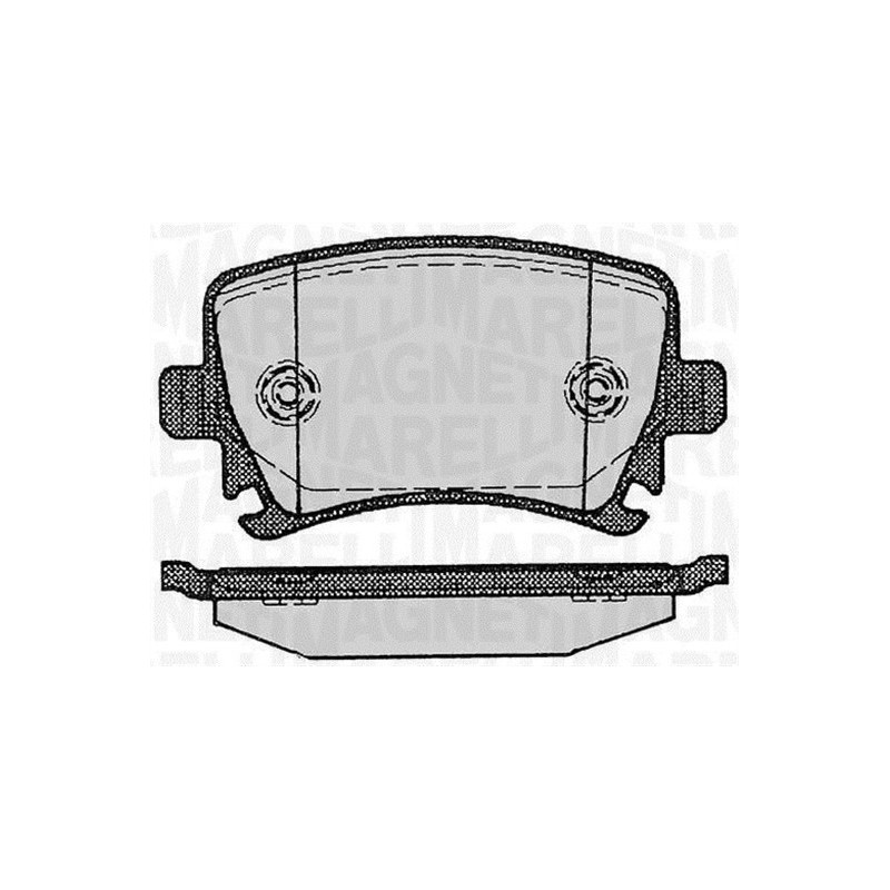 MAGNETI MARELLI 363916060601 Pastillas de freno Trasero para