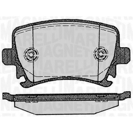 MAGNETI MARELLI 363916060601 Pastillas de freno Trasero para