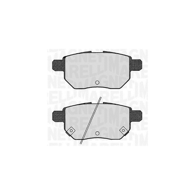 MAGNETI MARELLI 363916060629 Pastiglie freno Posteriore per