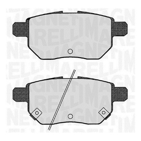 MAGNETI MARELLI 363916060629 Pastillas de freno Trasero para