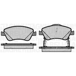 MAGNETI MARELLI 363916060664 Pastillas de freno Delantero para