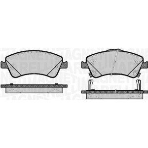 MAGNETI MARELLI 363916060665 Brake Pad Set Front for