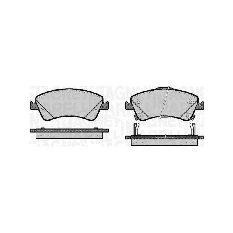 MAGNETI MARELLI 363916060665 Brake Pads Set Front for