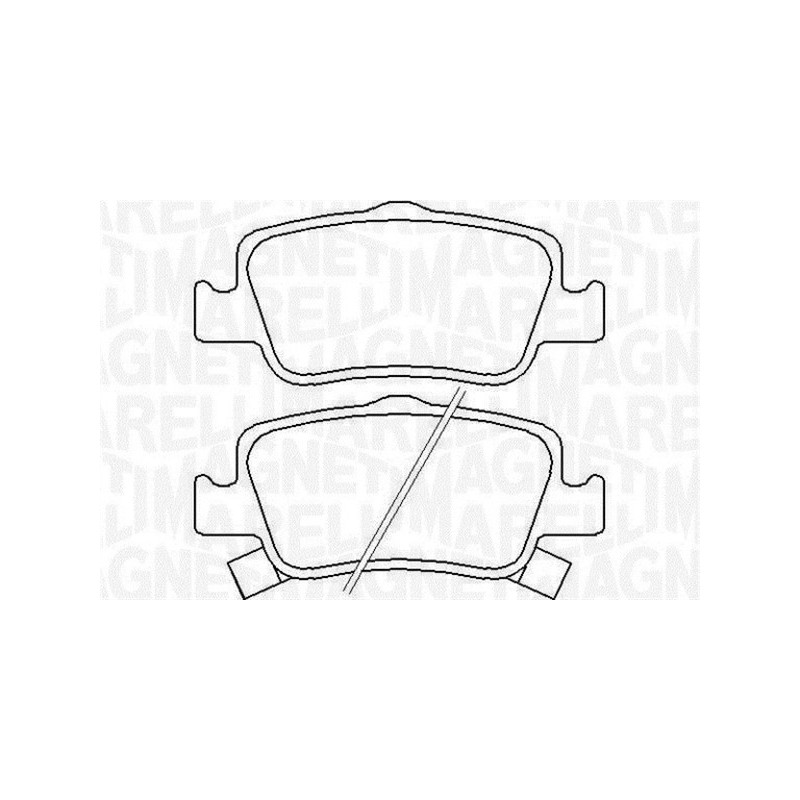 MAGNETI MARELLI 363916060666 Brzdové platničky Zadné pre