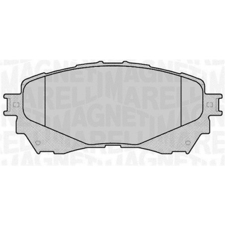 MAGNETI MARELLI 363916060677 Brzdové platničky Predné pre
