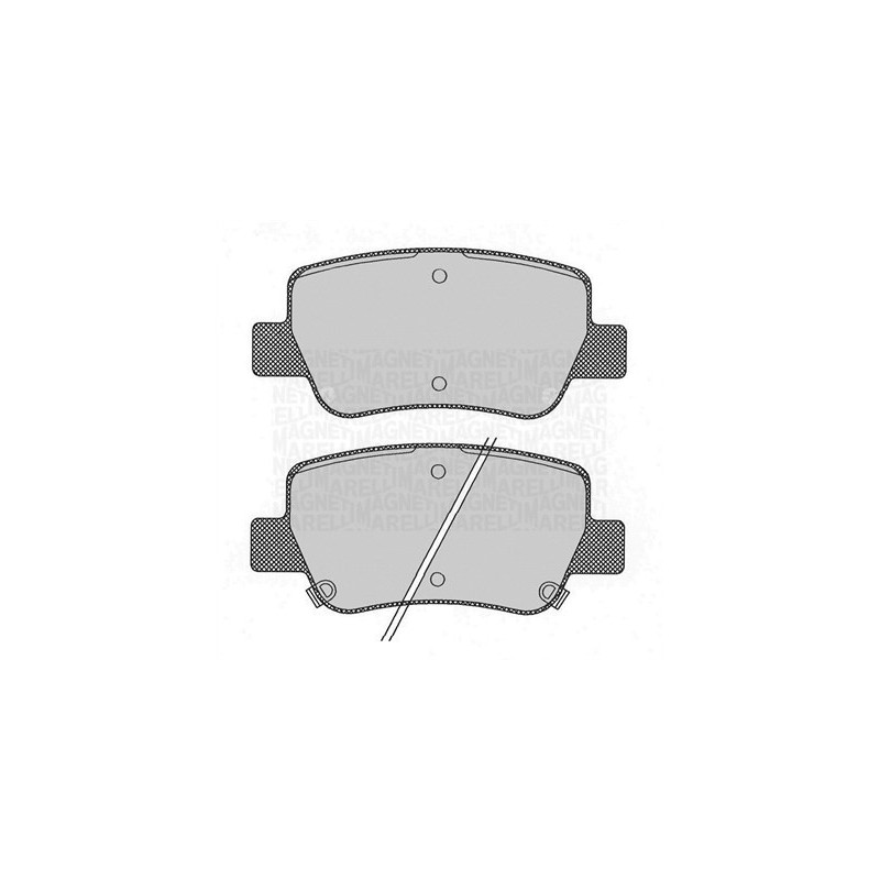 MAGNETI MARELLI 363916060686 Brake Pads Set Rear for