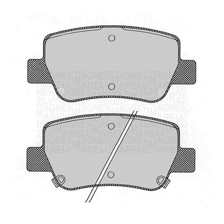 MAGNETI MARELLI 363916060686 Brake Pads Set Rear for