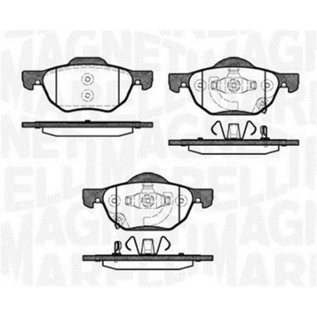 MAGNETI MARELLI 363916060691 Klocki hamulcowe Przód dla
