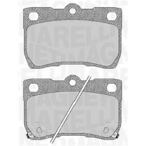 MAGNETI MARELLI 363916060638 Pastillas de freno Trasero para