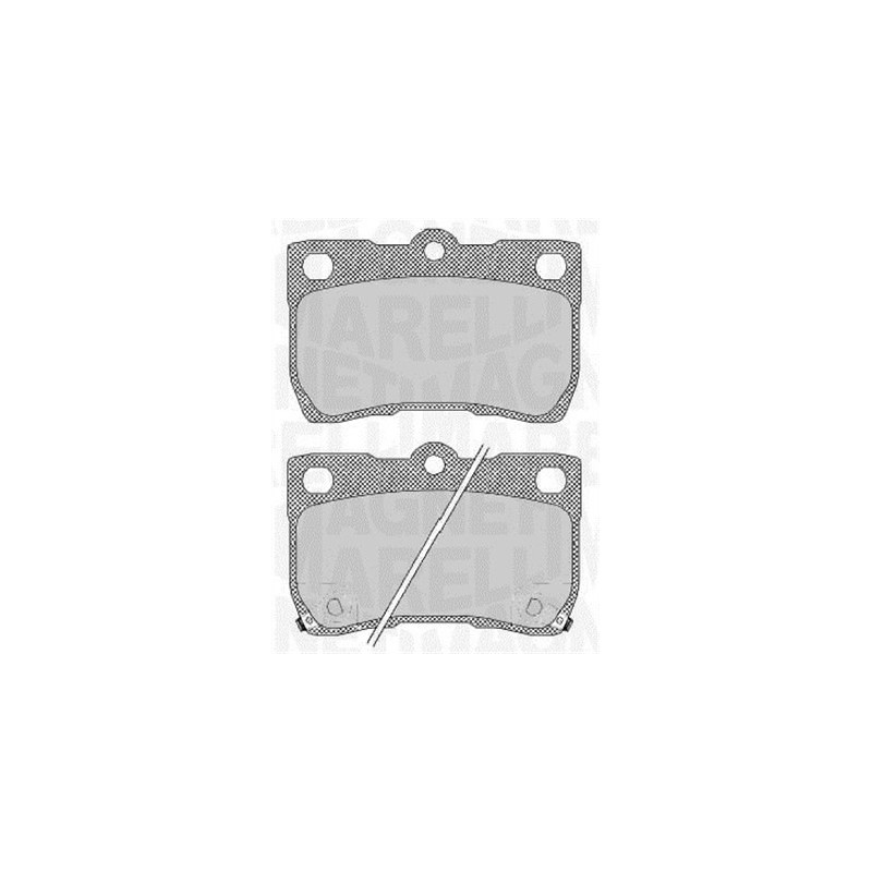MAGNETI MARELLI 363916060638 Plaquettes de frein Arrière pour