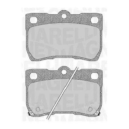 MAGNETI MARELLI 363916060638 Brzdové destičky Zadní pro