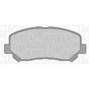 MAGNETI MARELLI 363916060710 Pastillas de freno Delantero para