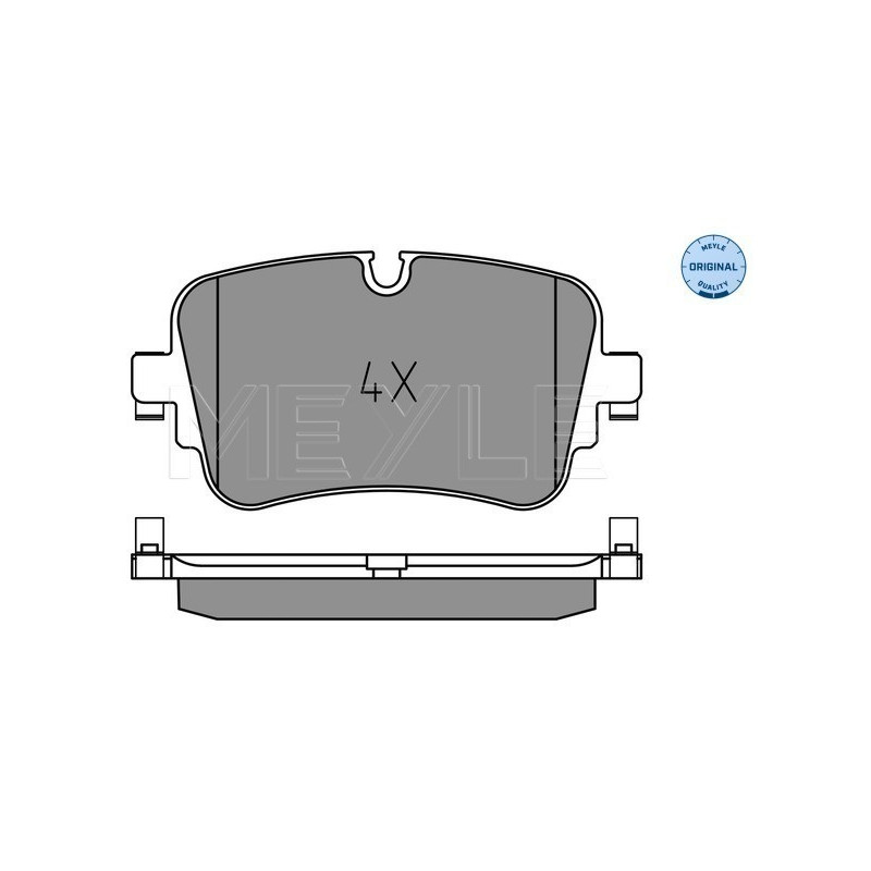 MEYLE 025 223 0717 Brake Pads Set Rear for Q7 Q8 A8 A6 A7 Touareg e-Tron