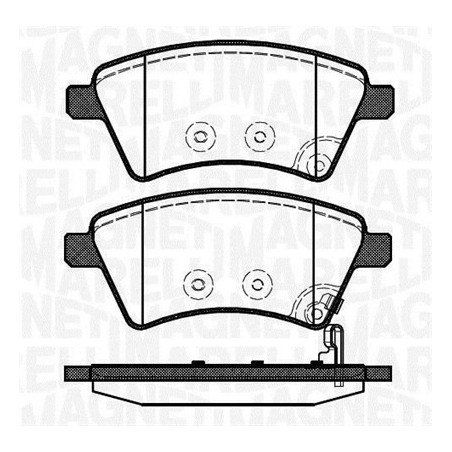 MAGNETI MARELLI 363916060241 Pastiglie freno Anteriore per