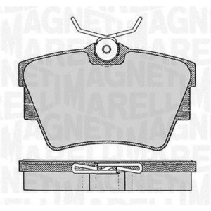 MAGNETI MARELLI 363916060370 Pastillas de freno Trasero para