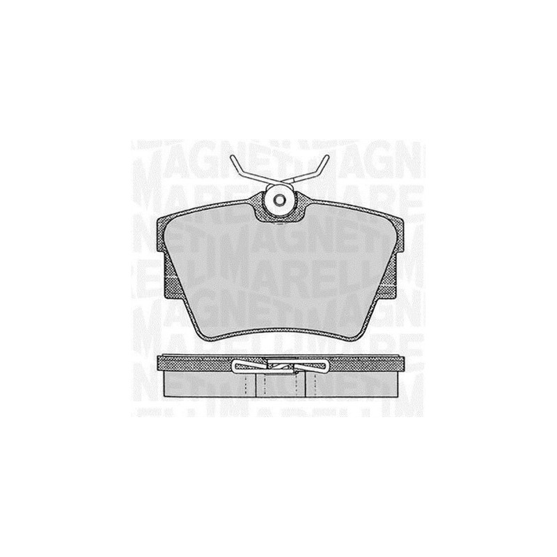 MAGNETI MARELLI 363916060370 Brzdové platničky Zadné pre