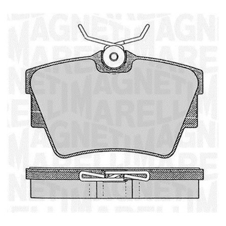 MAGNETI MARELLI 363916060370 Brzdové destičky Zadní pro
