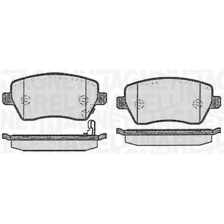 MAGNETI MARELLI 363916060353 Bremsbeläge Vorne für