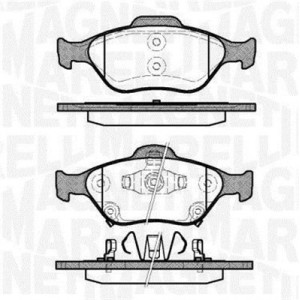 MAGNETI MARELLI 363916060404 Pastillas de freno Delantero para